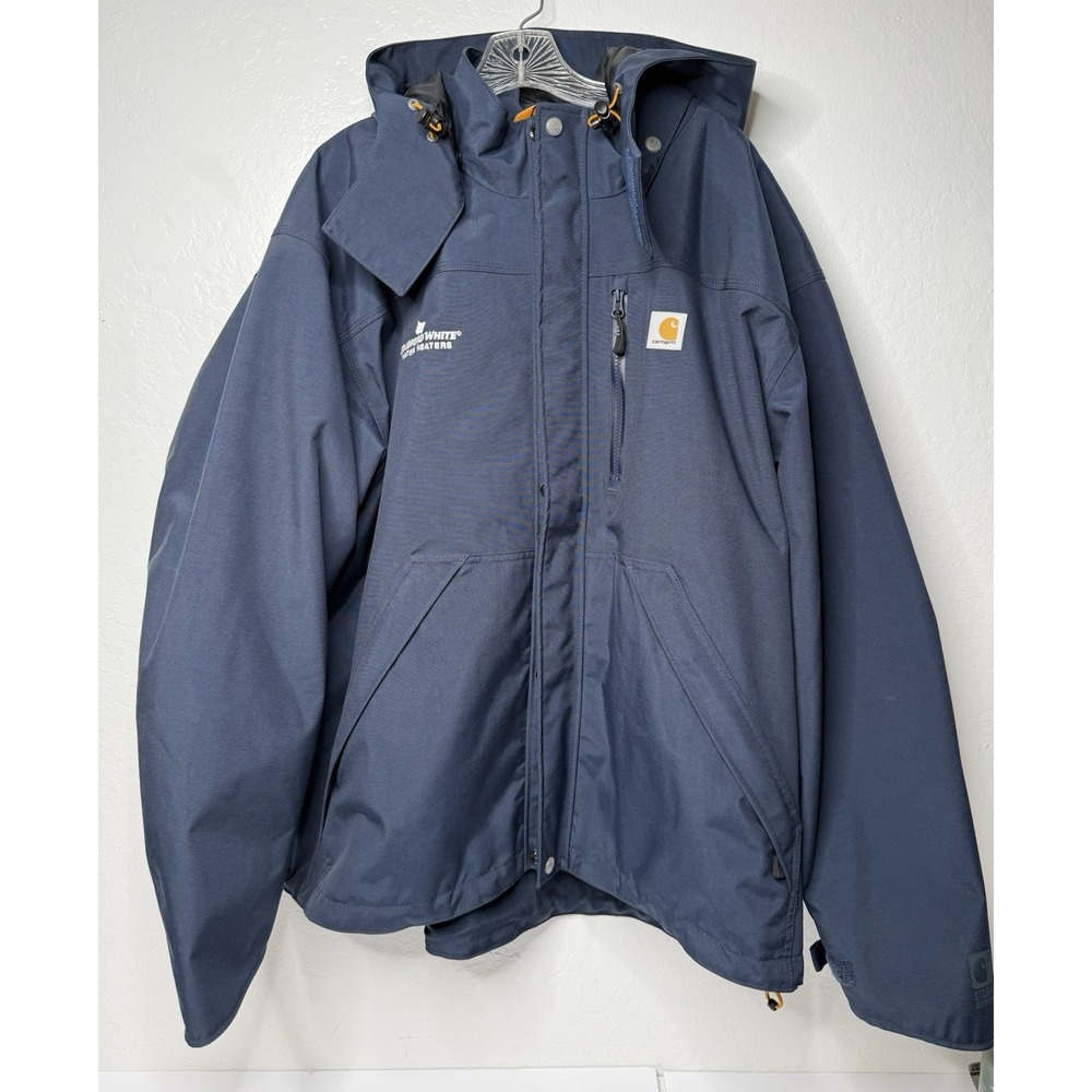 Carhartt Storm Defender Shoreline Heavyweight Jacket Navy Work Wear Size 2XL New
